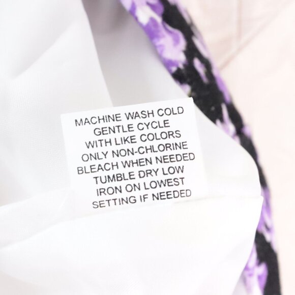 Elementz Women's Petite PL Coloful Floral Office Professional Blazer Jacket - Picture 9 of 9